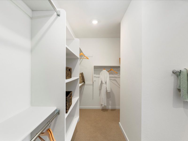 Arlo Walk-In Closet modeled at Abel Ranch