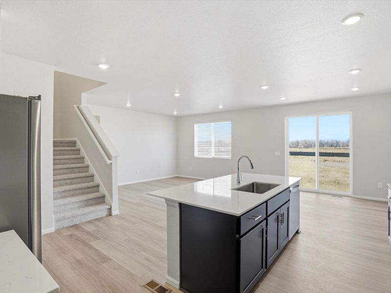 Furnished interior view inside a new home in Poudre Heights: The Lakes Collection, Windsor (Image 5).