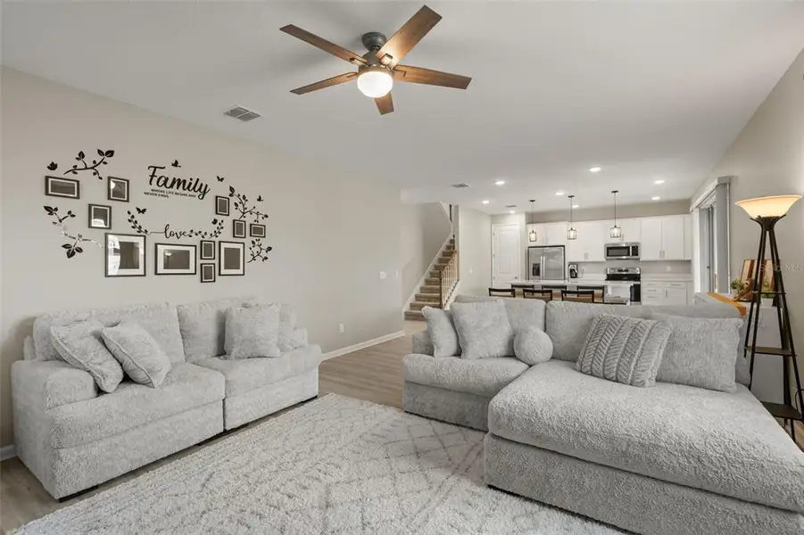Furnished interior view inside a new home in Seasons at The Grove, Mascotte (Image 14).