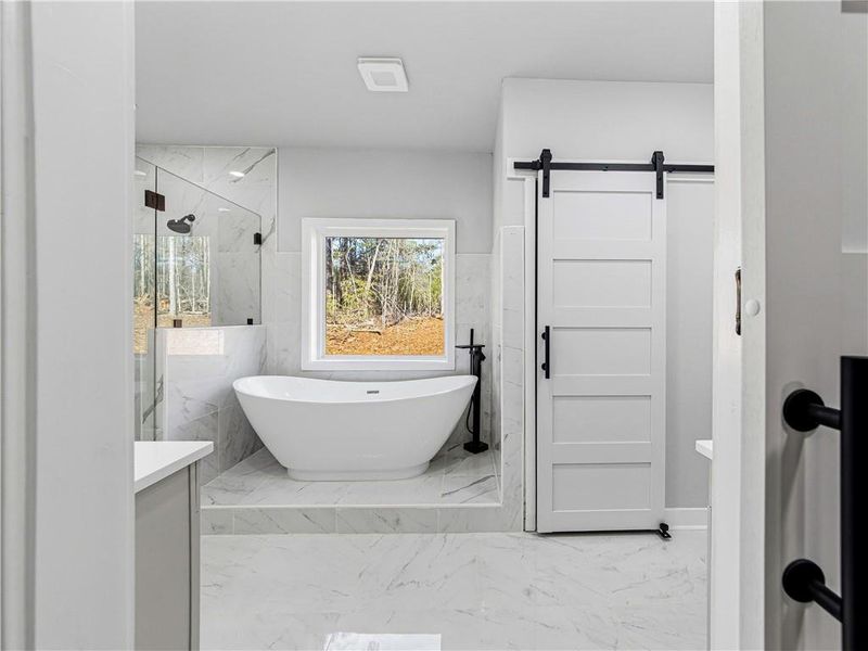 Furnished interior view inside a new home in , Fayetteville (Image 36).