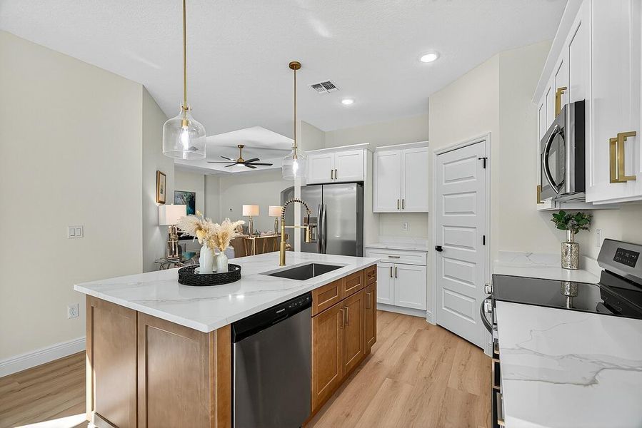 Furnished interior view inside a new home in , Vero Beach (Image 39). Furnished interior view inside a new home in , Vero Beach (Image 39).