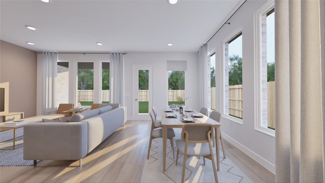 Furnished interior view inside a new home in Oakberry Trails, Waller (Image 5).