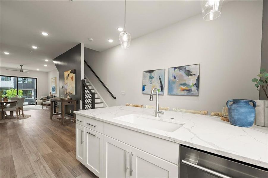 Furnished interior view inside a new home in The Gathering – Alpharetta, Alpharetta (Image 27).