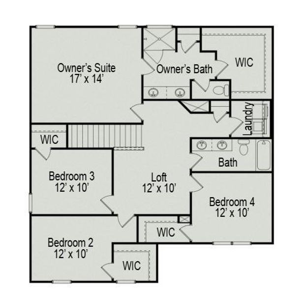 The McGinnis - 2nd Floor Layout