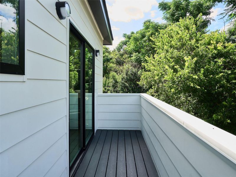 Exterior details and patio area of a home in , Austin (Image 30).