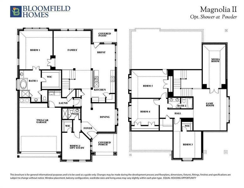 2D floor plan layout of this home in Hunters Ridge, Crowley, TX (Image 2).