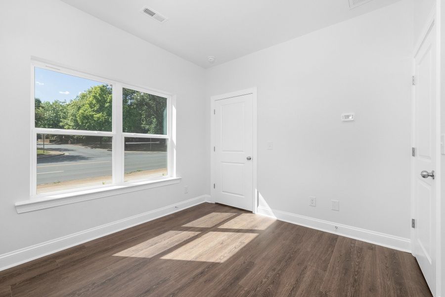 Representative unfurnished interior of a home built from the Units A-F by Red Cedar Homes in West End Townhomes, Charlotte (Image 24).