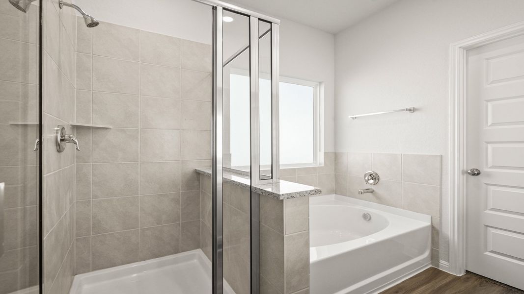 Furnished interior view inside a new home in Hunters Ranch, San Antonio (Image 9).