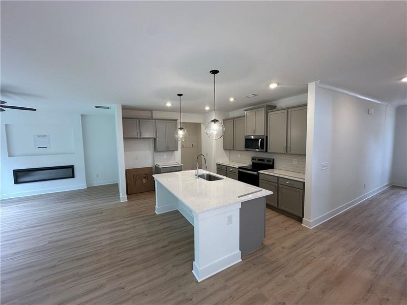 Furnished interior view inside a new home in , Buford (Image 9).