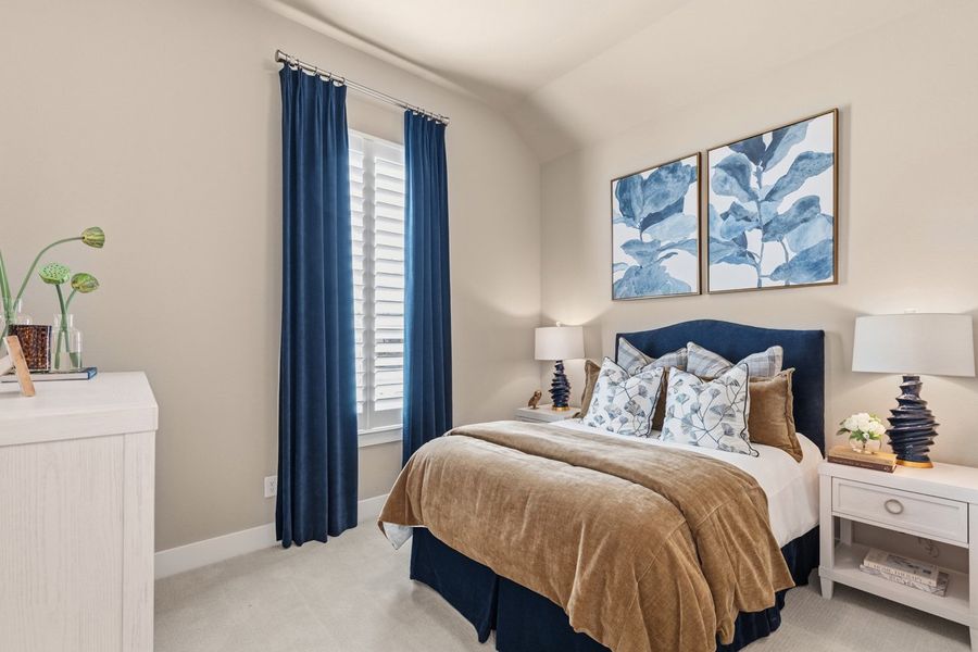 Representative Secondary Bedroom - some options shown