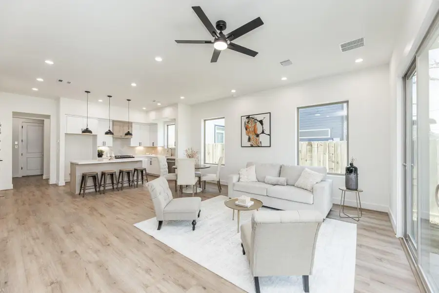 Furnished interior view inside a new home in , Houston (Image 10).