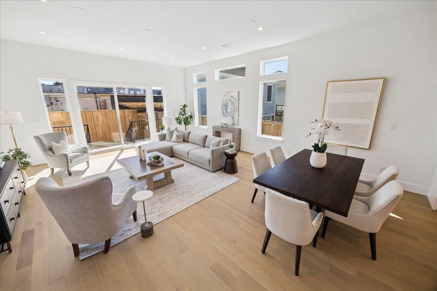 Furnished interior view inside a new home in , Houston (Image 11).