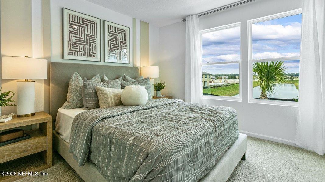 Furnished interior view inside a new home in Cordera Townhomes, St. Augustine (Image 19).