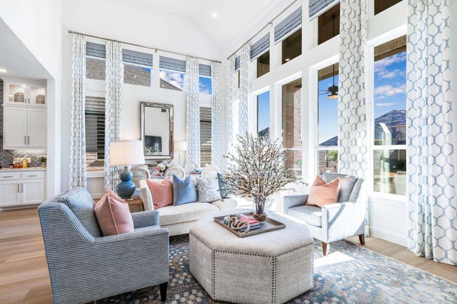 Representative Family Room - some options shown Representative Family Room - some options shown