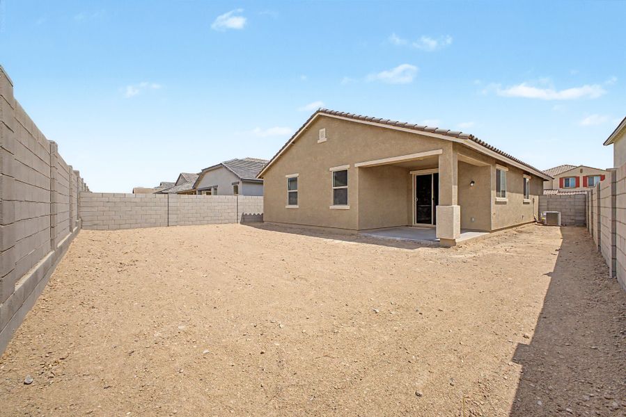 Exterior details and patio area of a home in Bentridge, Buckeye (Image 4).