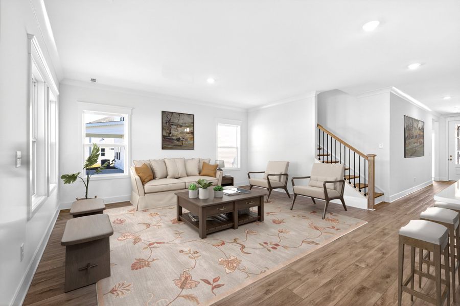 Virtually Staged Photo of Actual Home*