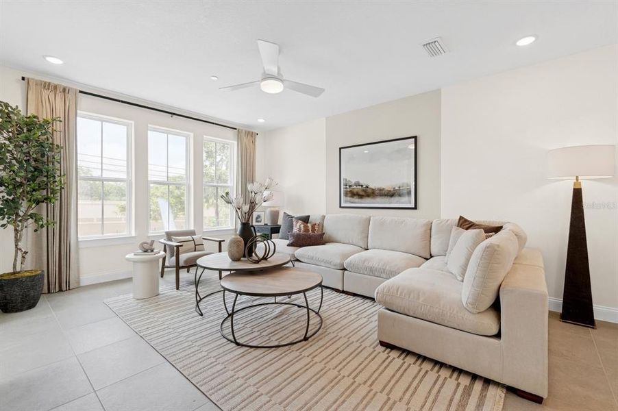 Furnished interior view inside a new home in Vdara, Orlando (Image 5).