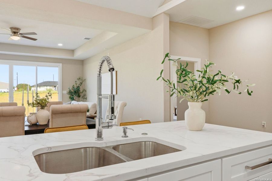 Close-up of interior finishes inside a home in , Atascosa (Image 22).