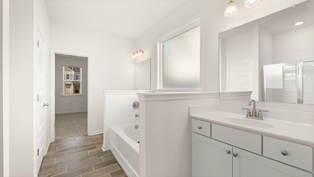 Furnished interior view inside a new home in Wildwood, Covington (Image 11). Furnished interior view inside a new home in Wildwood, Covington (Image 11).