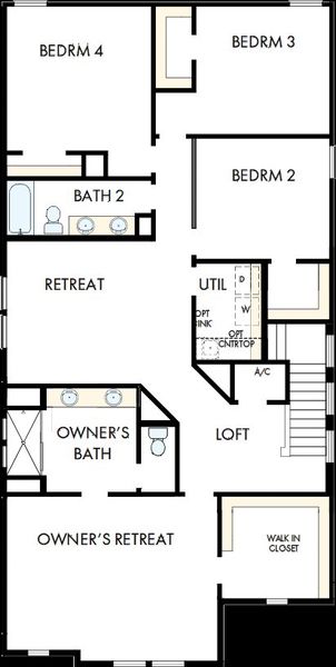 2D floor plan layout of this home in Vistera of Venice – Garden Series, Nokomis, FL (Image 3). 2D floor plan layout of this home in Vistera of Venice – Garden Series, Nokomis, FL (Image 3).