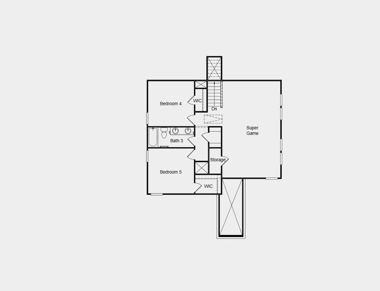 2D floor plan layout for the Tavern by Taylor Morrison in Hockley Meadows 45s, Hockley, TX (Image 4). 2D floor plan layout for the Tavern by Taylor Morrison in Hockley Meadows 45s, Hockley, TX (Image 4).