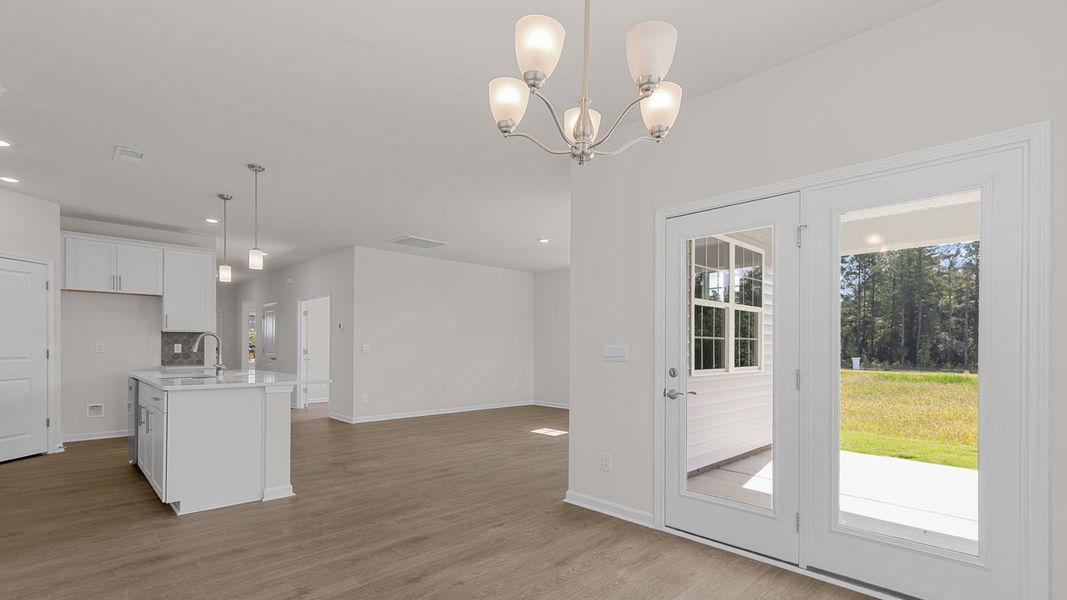 Representative unfurnished interior of a home built from the Bristol by D.R. Horton in The Villas at Kinsley, Jamestown (Image 25).