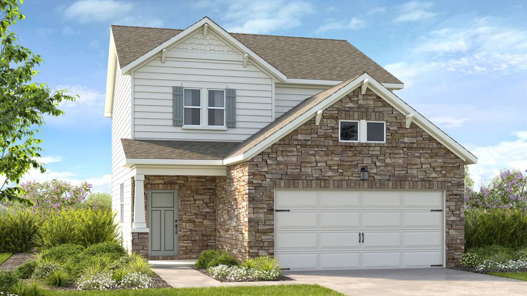 Representative exterior photo of a completed home built from the Jefferson by Taylor Morrison in Heritage River, Euharlee, GA (Image 21).