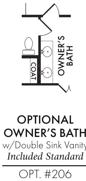 2nd Sink in Owners Bath
