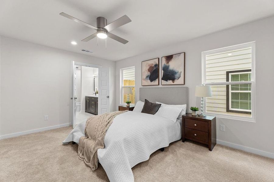 Furnished interior view inside a new home in , Dallas (Image 5).