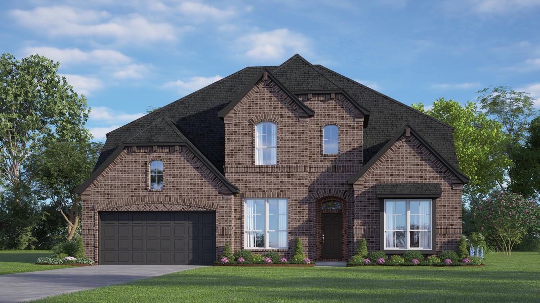 Representative exterior photo of a completed home built from the Concept 3473 by Risewell Homes in Silo Mills - Signature Series, Joshua, TX (Image 11).