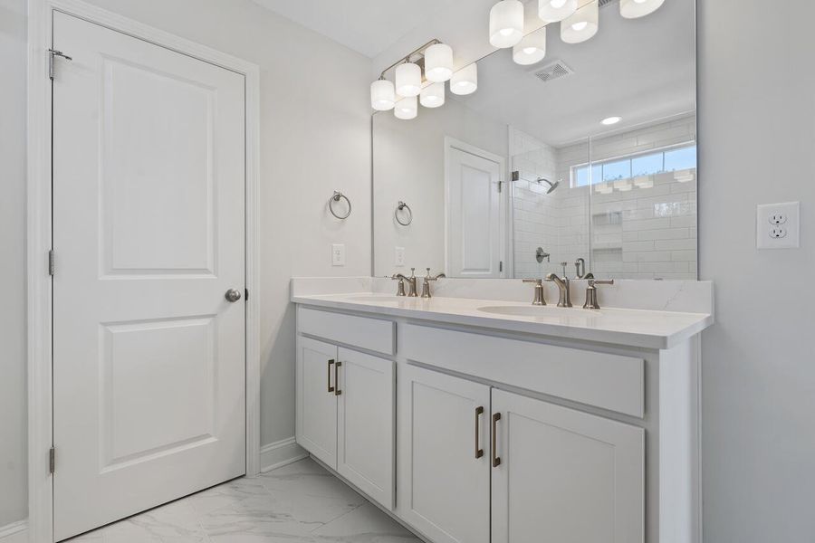 Furnished interior view inside a new home in Sweetgrass Station, Summerville (Image 12).