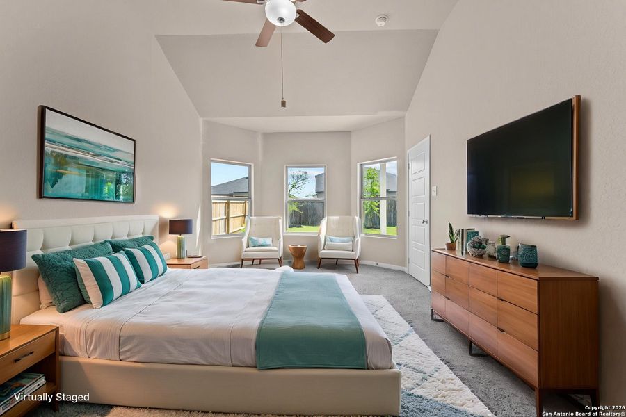 Furnished interior view inside a new home in Meadows at Clear Springs, New Braunfels (Image 9).