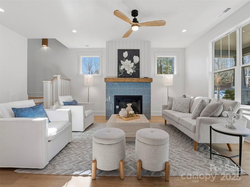 Furnished interior view inside a new home in , Brevard (Image 5). Furnished interior view inside a new home in , Brevard (Image 5).