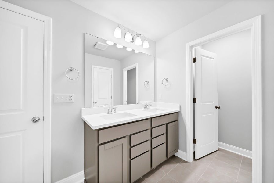 Furnished interior view inside a new home in Monroe Preserve, Chapin (Image 14).
