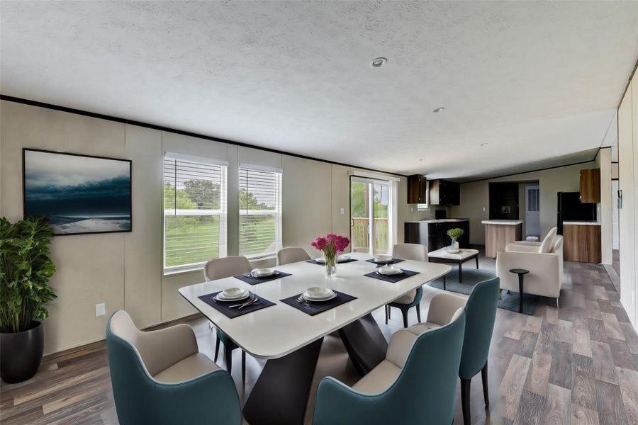 Furnished interior view inside a new home in , Santa Fe (Image 8).