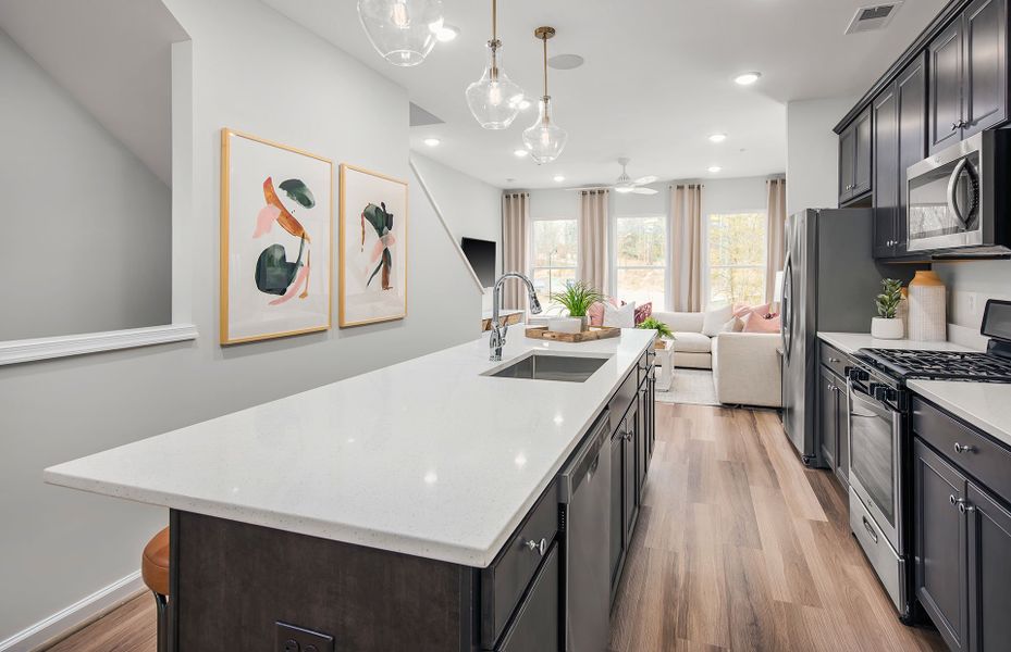 Representative furnished interior of a home built from the Evans by Pulte Homes in West End Heights, Charlotte (Image 11).