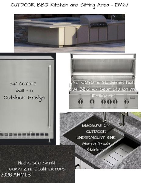 EM23 Outdoor BBQ Kitchen and Sitting Are