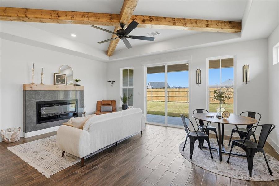 Furnished interior view inside a new home in , Tolar (Image 15).