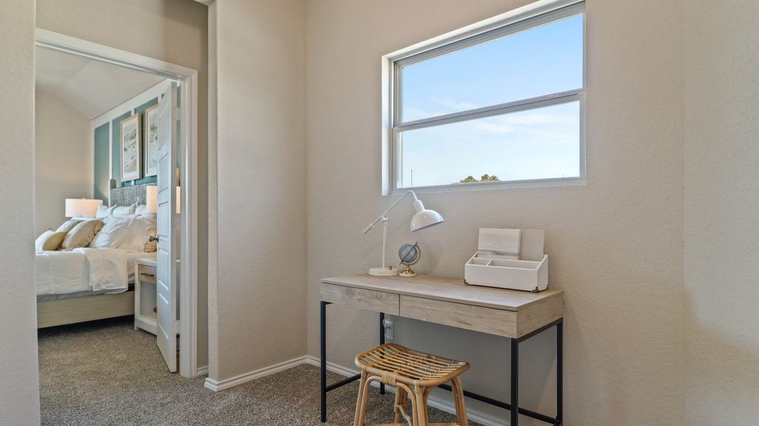 Furnished interior view inside a new home in Somerset Trails, San Antonio (Image 12). Furnished interior view inside a new home in Somerset Trails, San Antonio (Image 12).