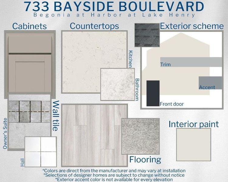 Begonia - Colors for this home