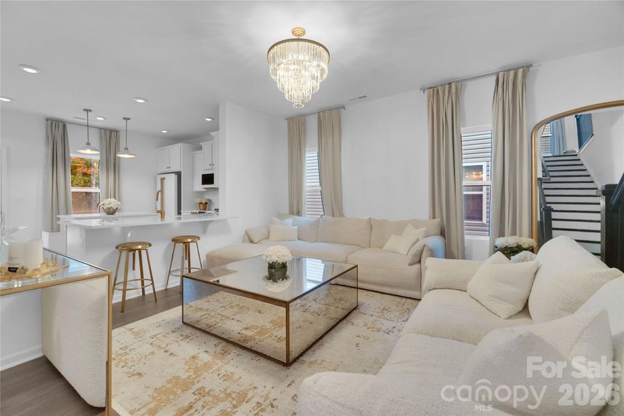 Furnished interior view inside a new home in Aubreywood, Charlotte (Image 6).