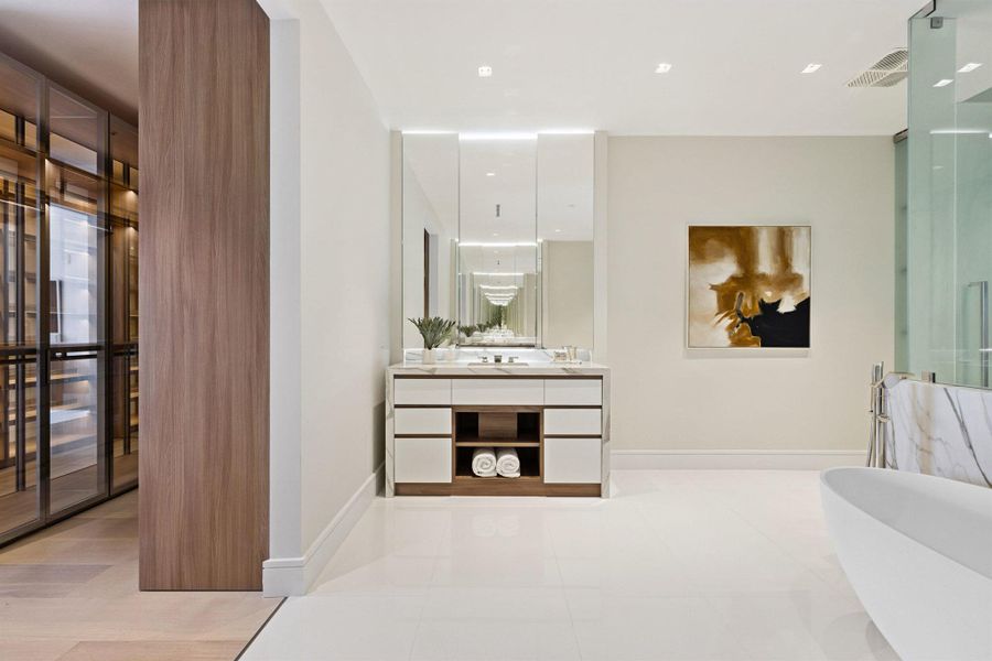 Furnished interior view inside a new home in , Boca Raton (Image 25).