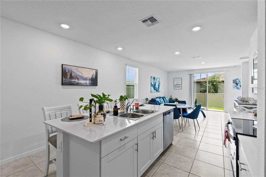 Furnished interior view inside a new home in , Winter Haven (Image 6). Furnished interior view inside a new home in , Winter Haven (Image 6).