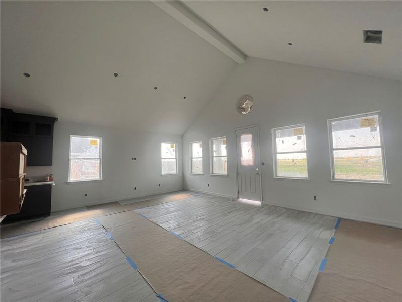 Great room and dining area - Still under construction!