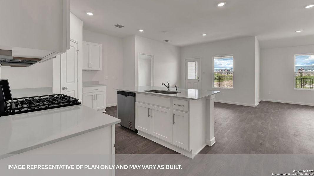 Furnished interior view inside a new home in Trace, San Marcos (Image 10).