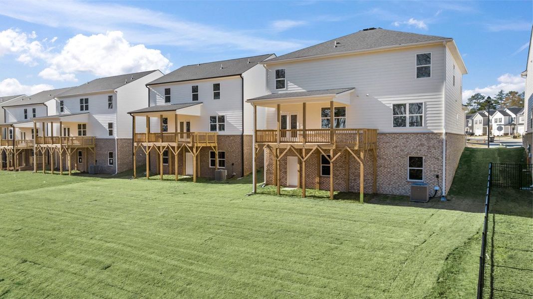 Exterior details and patio area of a home in Captain's Corner, Grovetown (Image 4).