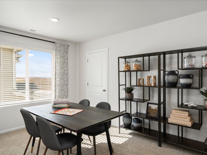 Furnished interior view inside a new home in Lorson Ranch: The Trail Collection, Colorado Springs (Image 10).