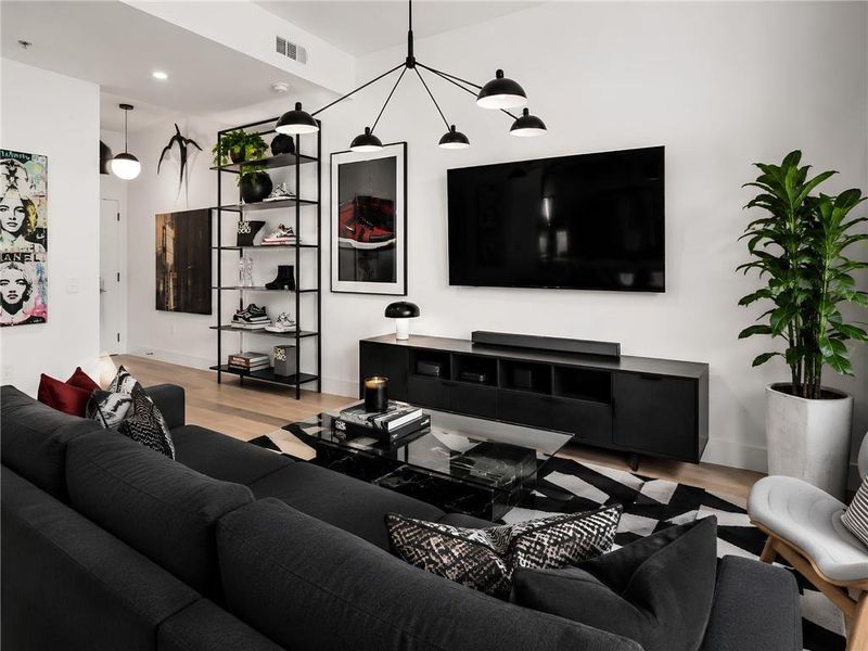 Furnished interior view inside a new home in , Atlanta (Image 9).