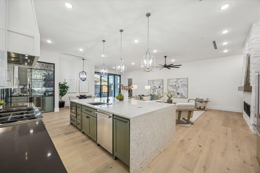 Furnished interior view inside a new home in , Houston (Image 30).