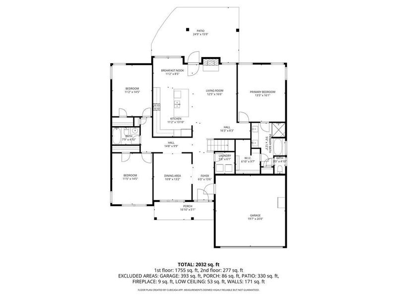 2D floor plan layout of this home in , Villa Rica, GA (Image 5).